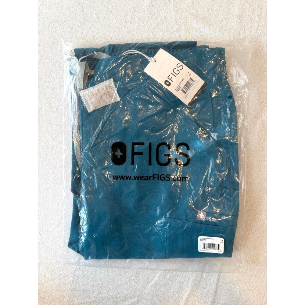 Figs Yola Skinny Pant Scrubs Women's Small Regular Pacific Blue